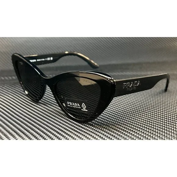 NEW! PRADA BLACK 52MM WOMENS SUNGLASSES! Prada Women main image 2